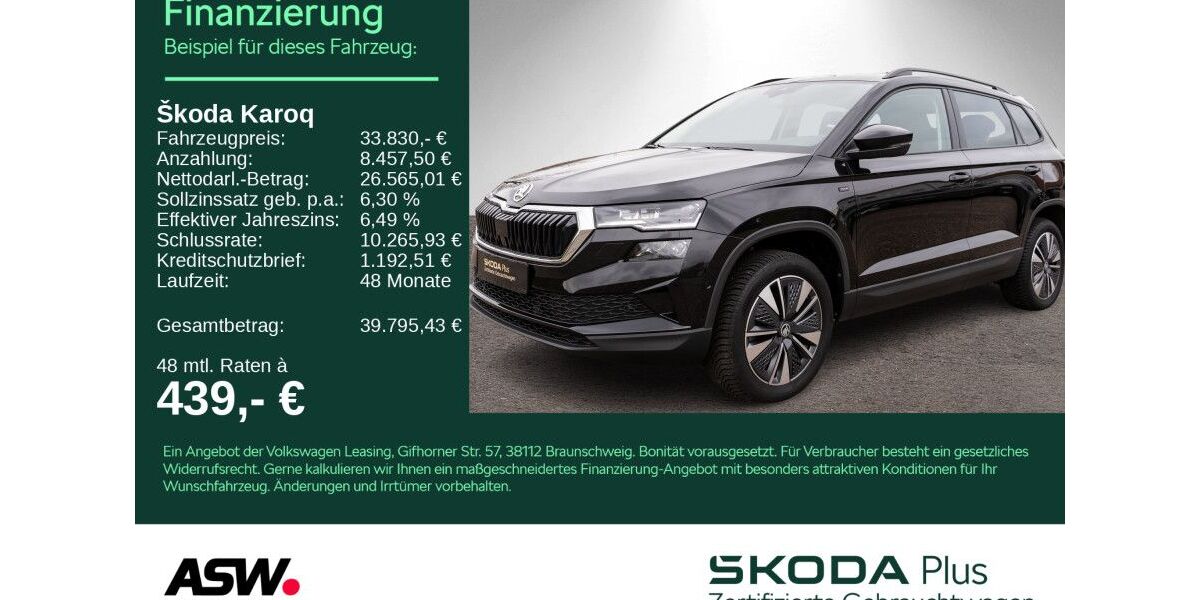 Skoda Karoq 28.600 km 32.730 &euro; Heilbronn 74076