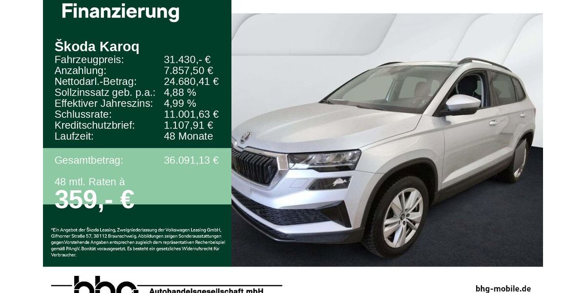 Skoda Karoq 14.834 km 30.930 &euro; Rottweil 78628