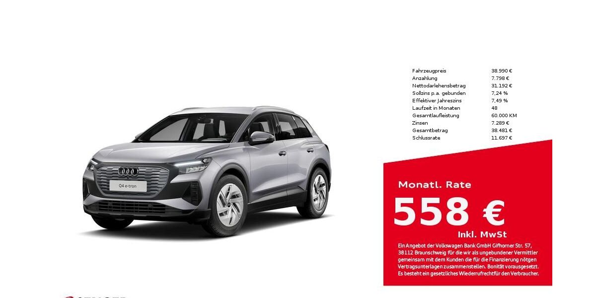 Audi Q4 e-tron 25.574 km 38.990 &euro; Lingen 49809