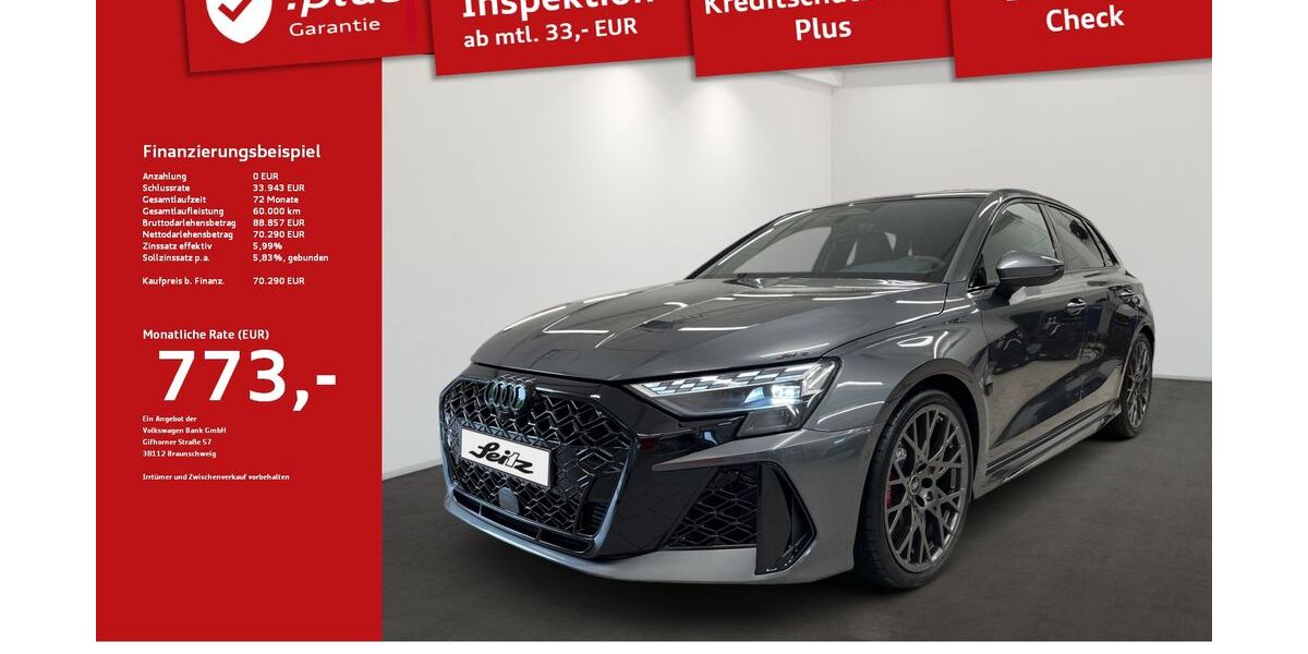 Audi RS3 2.000 km 70.290 &euro; Kempten 87435