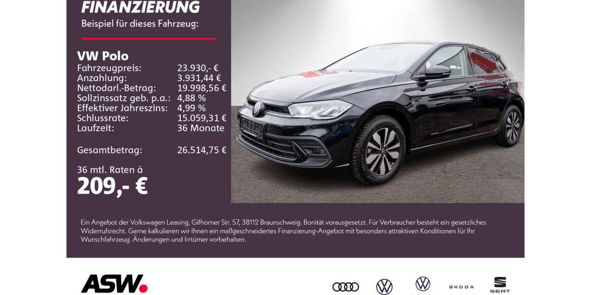 VW Polo 9.300 km 22.860 &euro; Weinsberg 74189