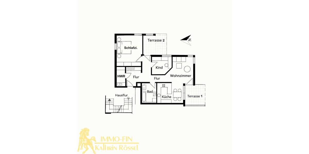Terrassenwohnung Blaustein Ehrenstein - 3 Zimmer, 87 m&sup2;, 335.000&euro; | Angebot:26806543