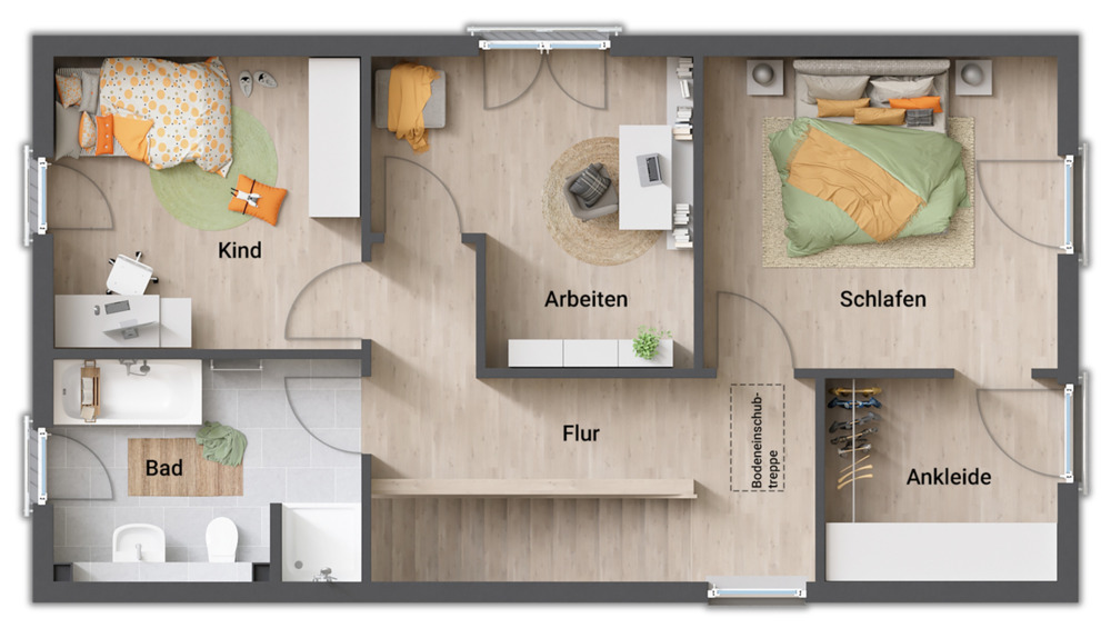 Einfamilienhaus Edermünde Grifte - 4 Zimmer, 132 m&sup2;, 390.263&euro; | Angebot:25777704