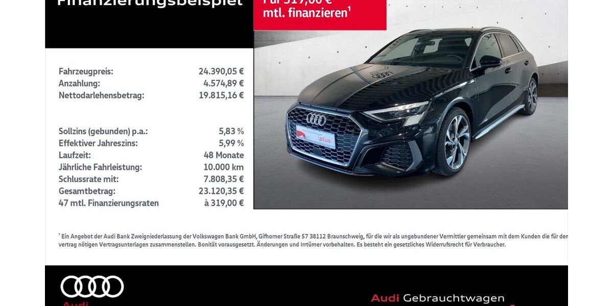 Audi A3 115.344 km 24.390 &euro; Rostock 18059