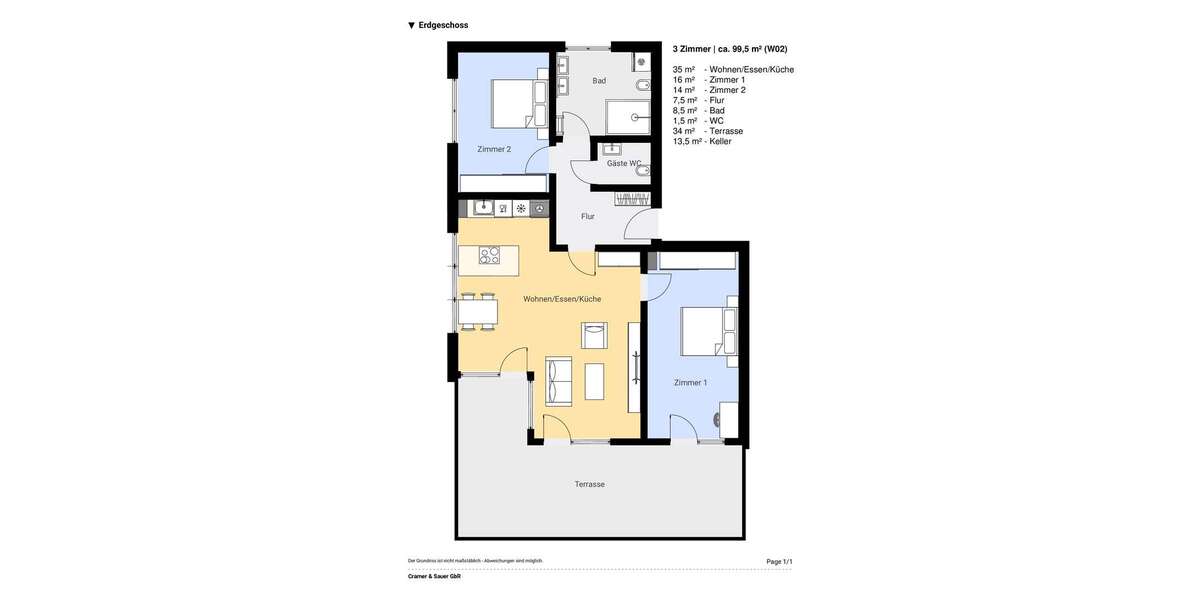 Etagenwohnung Lindau Zech - 3 Zimmer, 100 m&sup2;, 1.370&euro; | Angebot:26836770