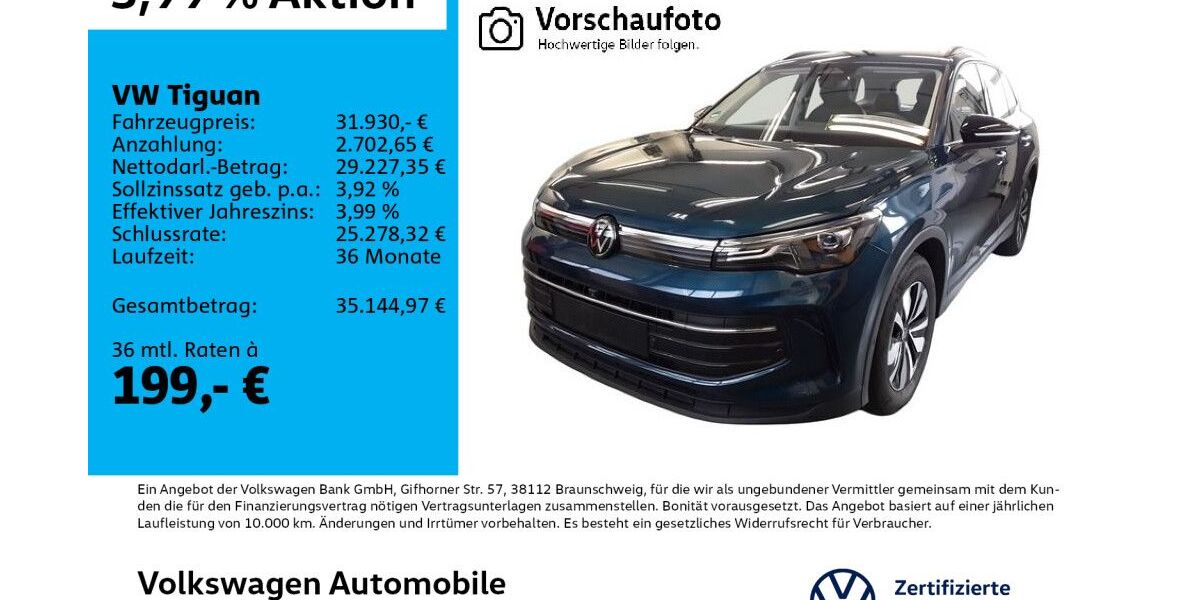VW Tiguan 13.569 km 31.930 &euro; Leipzig 04178