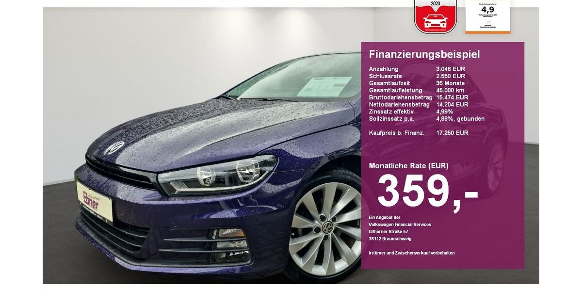 VW Scirocco 28.100 km 17.250 &euro; Albbruck 79774