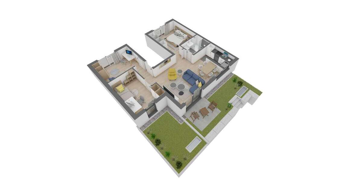 Etagenwohnung Offenbach am Main Bürgel - 4 Zimmer, 71 m&sup2;, 423.380&euro; | Angebot:26835192