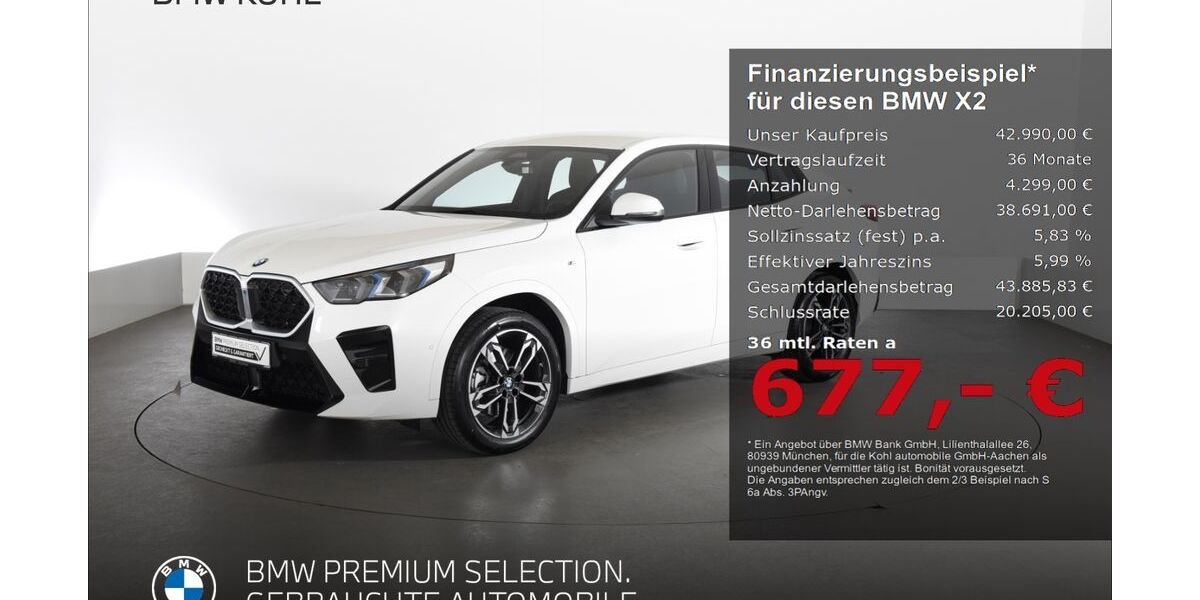 BMW X2 9.943 km 42.490 &euro; Aachen 52078