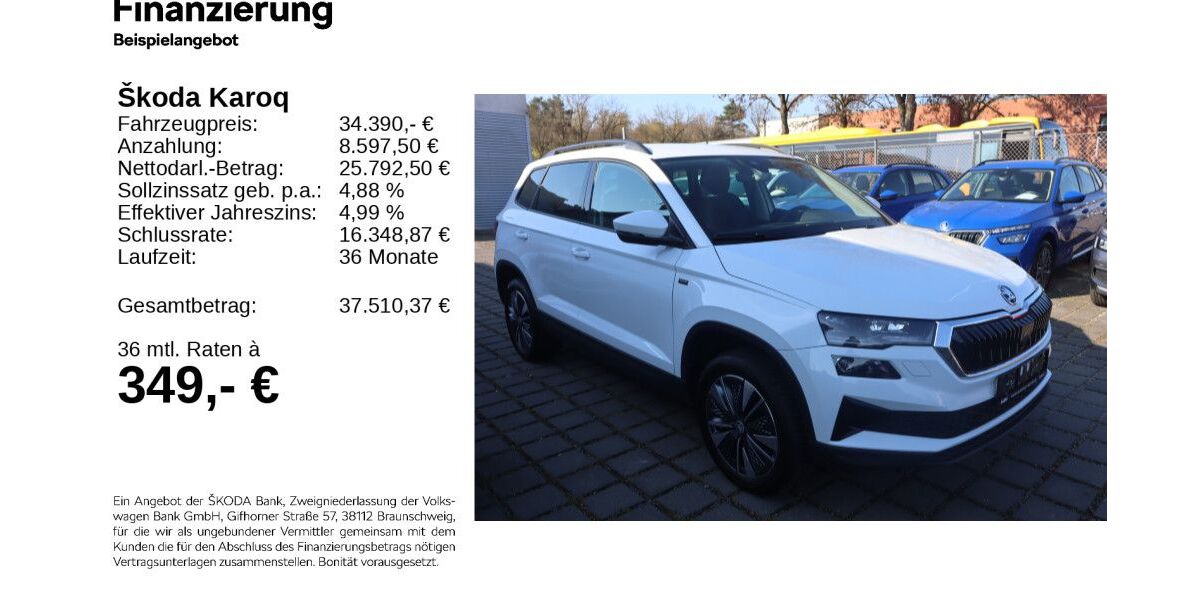 Skoda Karoq 26.532 km 34.240 &euro; Gifhorn 38518