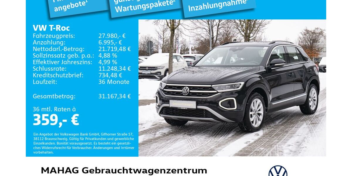 VW T-Roc 38.995 km 26.981 &euro; München 80935