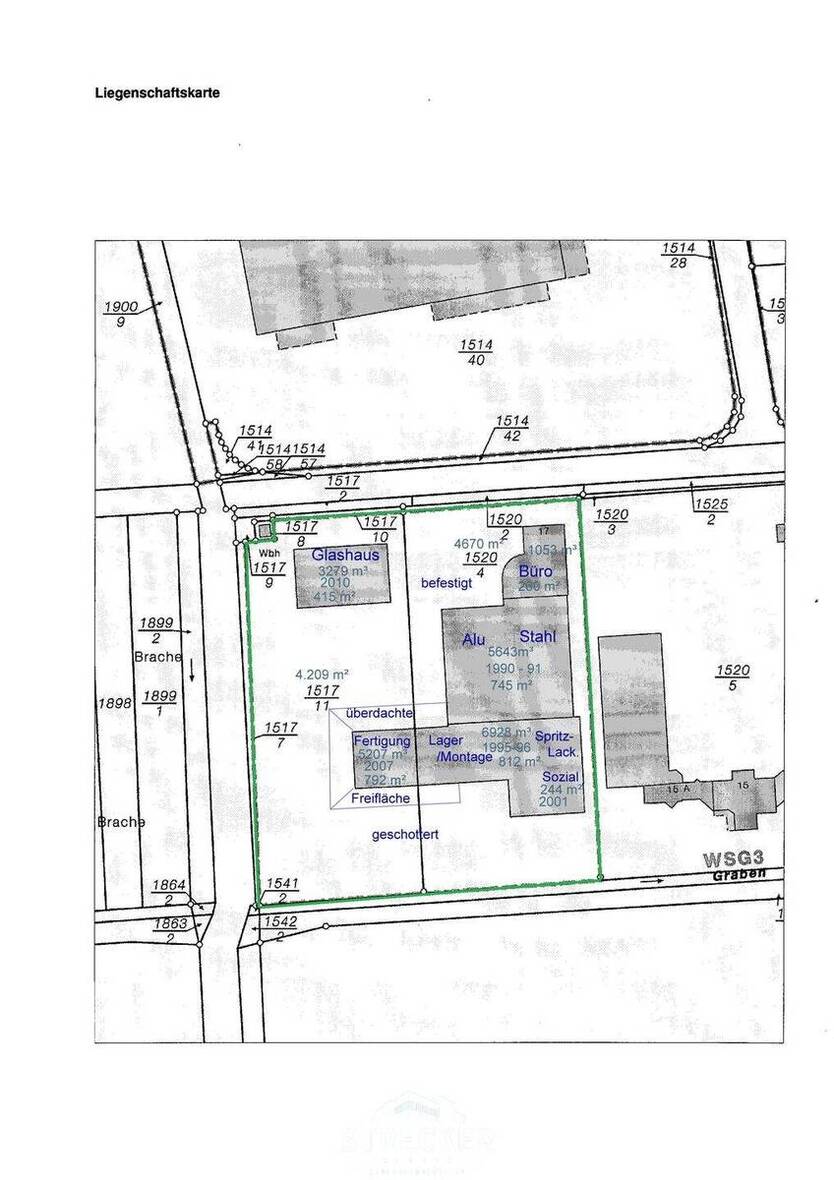 8819m² großes Gewerbegrundstück mit 3 Mietern in verkehrsgünstiger Lage in BornheimPfalz zimmer
