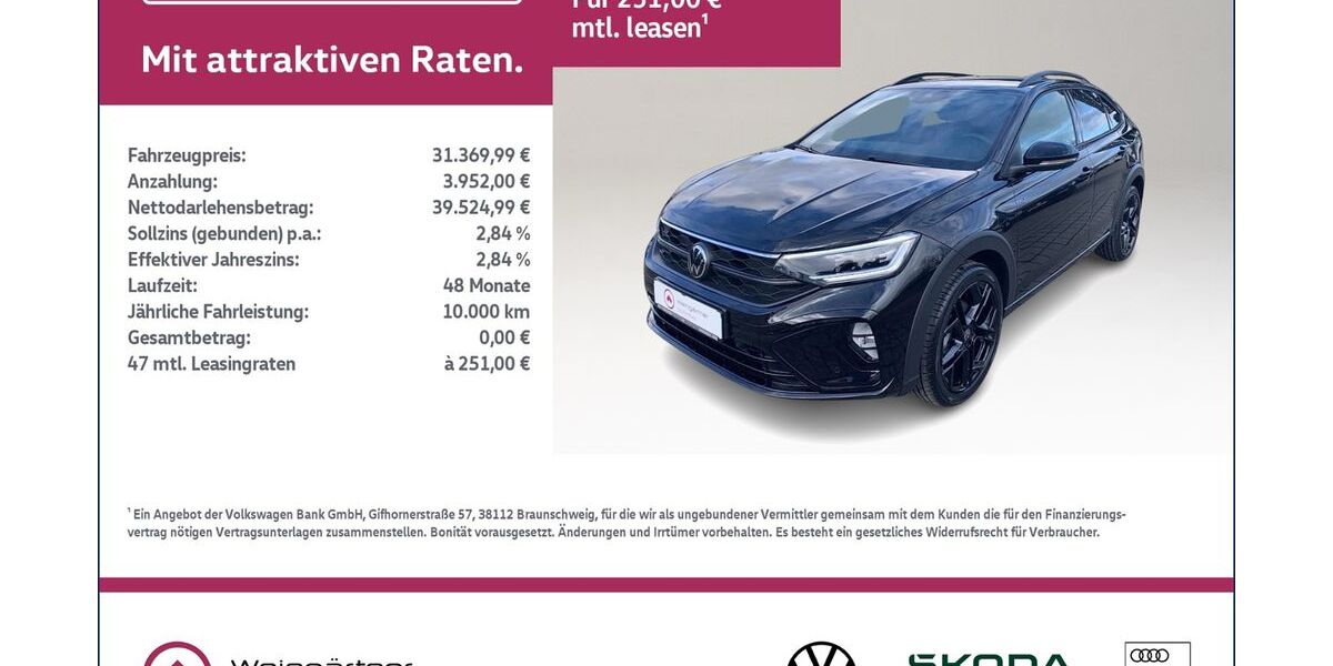 VW Taigo 2.500 km 31.370 &euro; Miesbach 83714