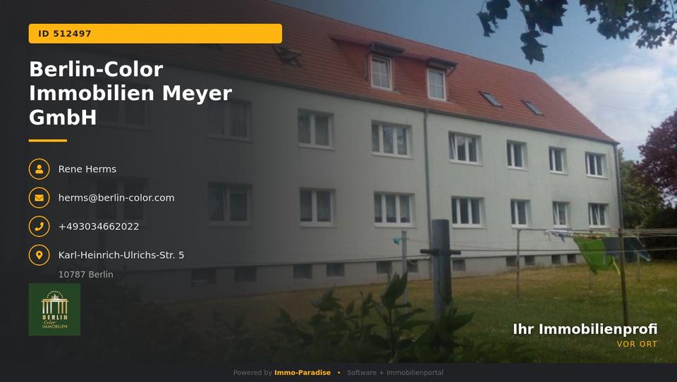 Etagenwohnung Lalendorf - 3 Zimmer, 59 m&sup2;, 385&euro; | Angebot:25326037