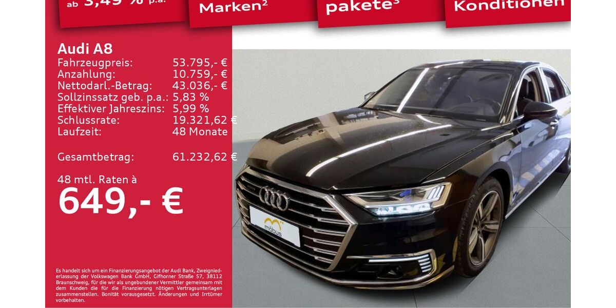Audi A8 60.209 km 53.795 &euro; Berlin 13088