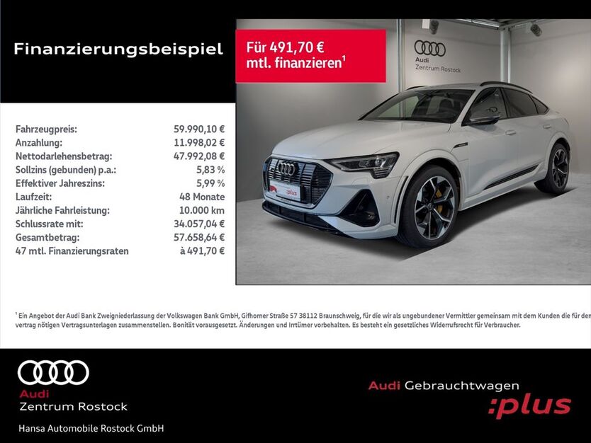 Audi e-tron 24.200 km 59.990 € Rostock 18059
