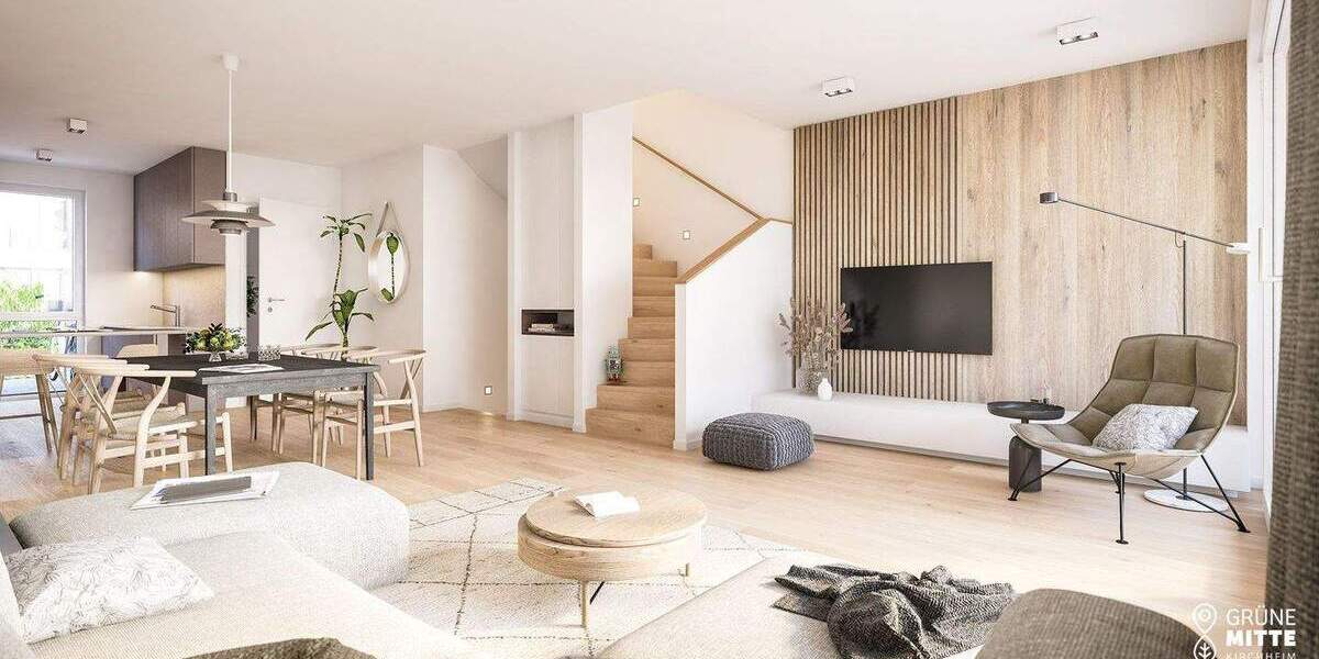 Reihenmittelhaus Kirchheim Heimstetten - 4 Zimmer, 114 m&sup2;, 989.000&euro; | Angebot:24683560