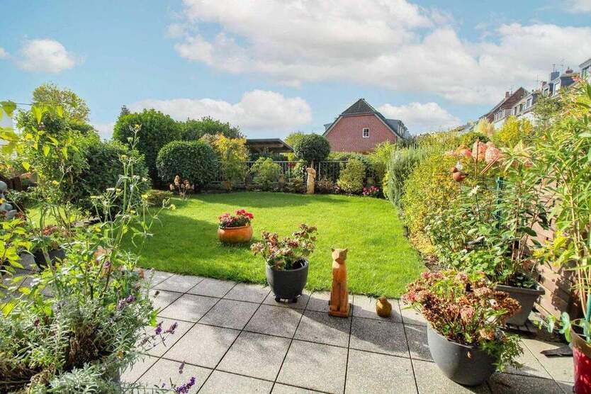 Einzigartige Gartenwohnung in Volmerswerth - nur wenige Schritte zum Rhein 2 zimmer