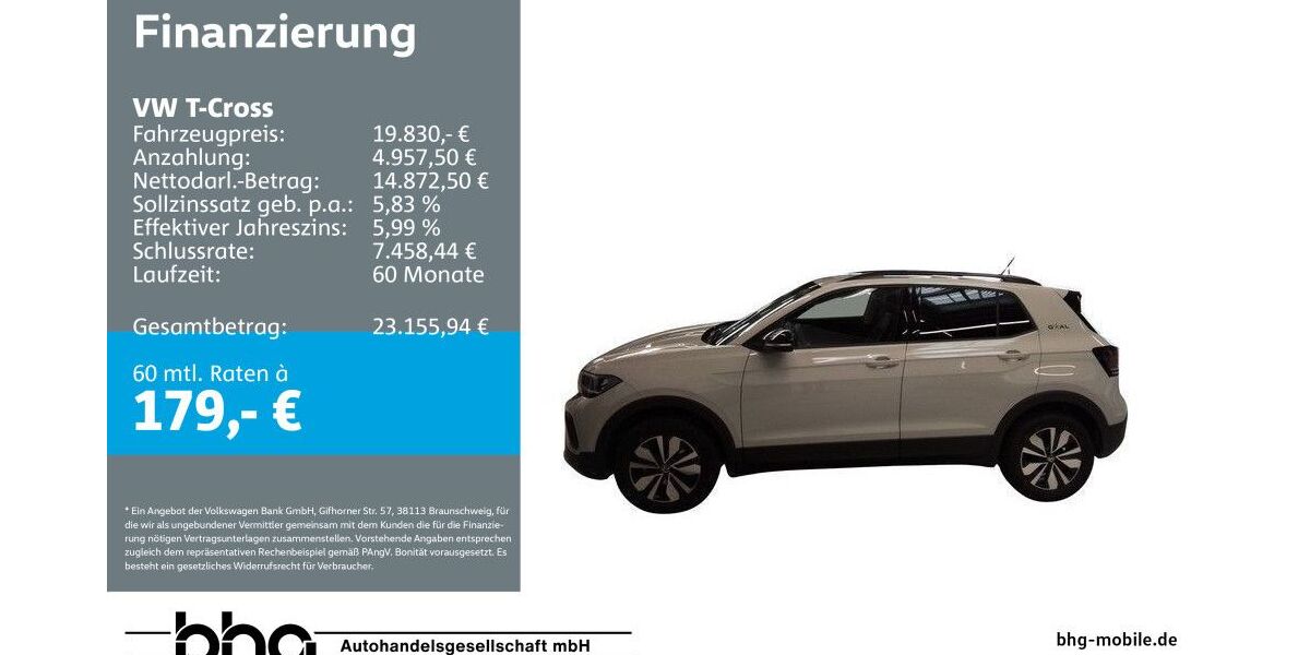 VW T-Cross 12.133 km 19.830 &euro; Balingen 72336