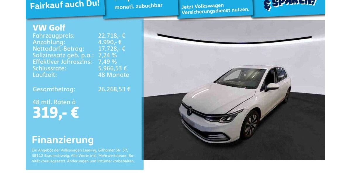 VW Golf 22.828 km 22.491 &euro; Mannheim 68309
