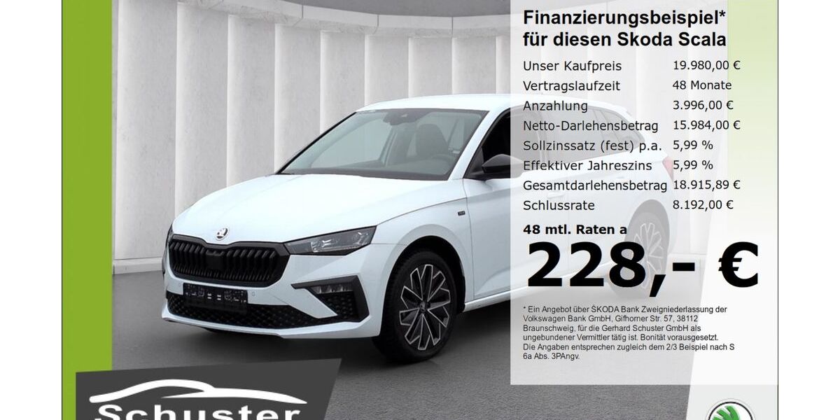 Skoda Scala 11.197 km 19.980 € Ruhstorf 94099