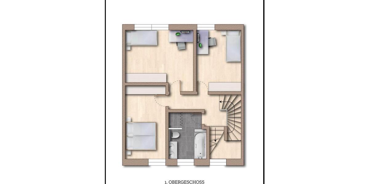Etagenwohnung Altenbeken - 4 Zimmer, 88 m&sup2;, 959&euro; | Angebot:26103040