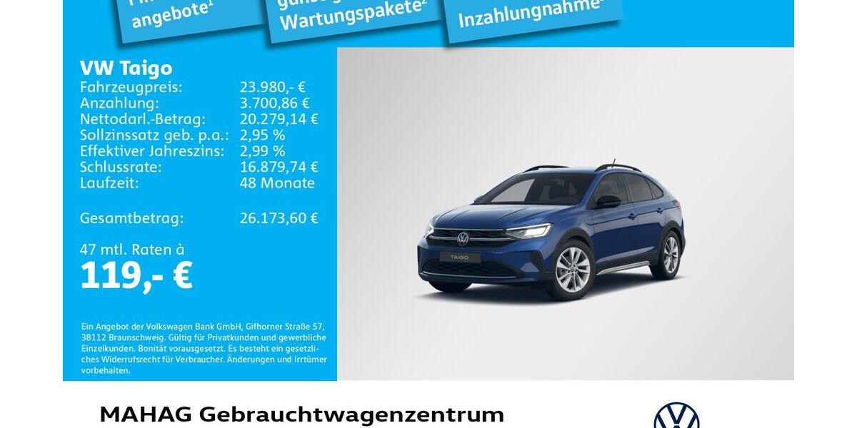 VW Taigo 9.796 km 23.980 &euro; München 80935