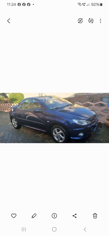 Peugeot 206 CC 190.000 km 2.500 € Torgau 04860