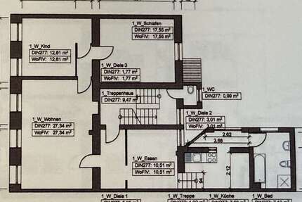Wohnung Düsseldorf Stadtbezirk 9 - 4 Zimmer, 93 m&sup2;, 1.200&euro; | Angebot:26802822