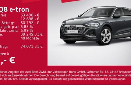 Audi Q8 e-tron 26.667 km 61.710 € Gersthofen 86368