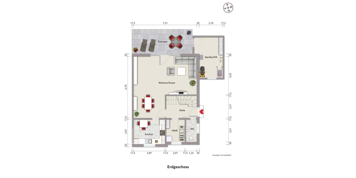 Doppelhaushälfte Hamm Berge - 4.5 Zimmer, 120 m&sup2;, 398.000&euro; | Angebot:24850850