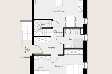 Wohnung Neuenhaus - 4 Zimmer, 112 m&sup2;, 1.344&euro; | Angebot:25536188