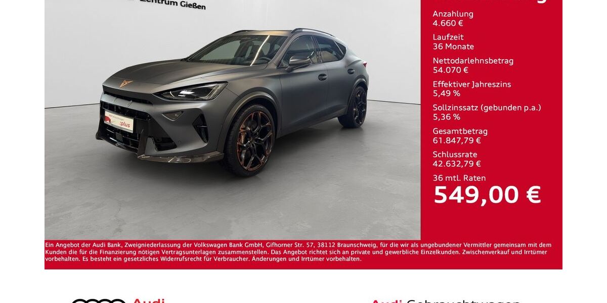 Cupra Formentor 1.050 km 57.730 &euro; Giessen 35394