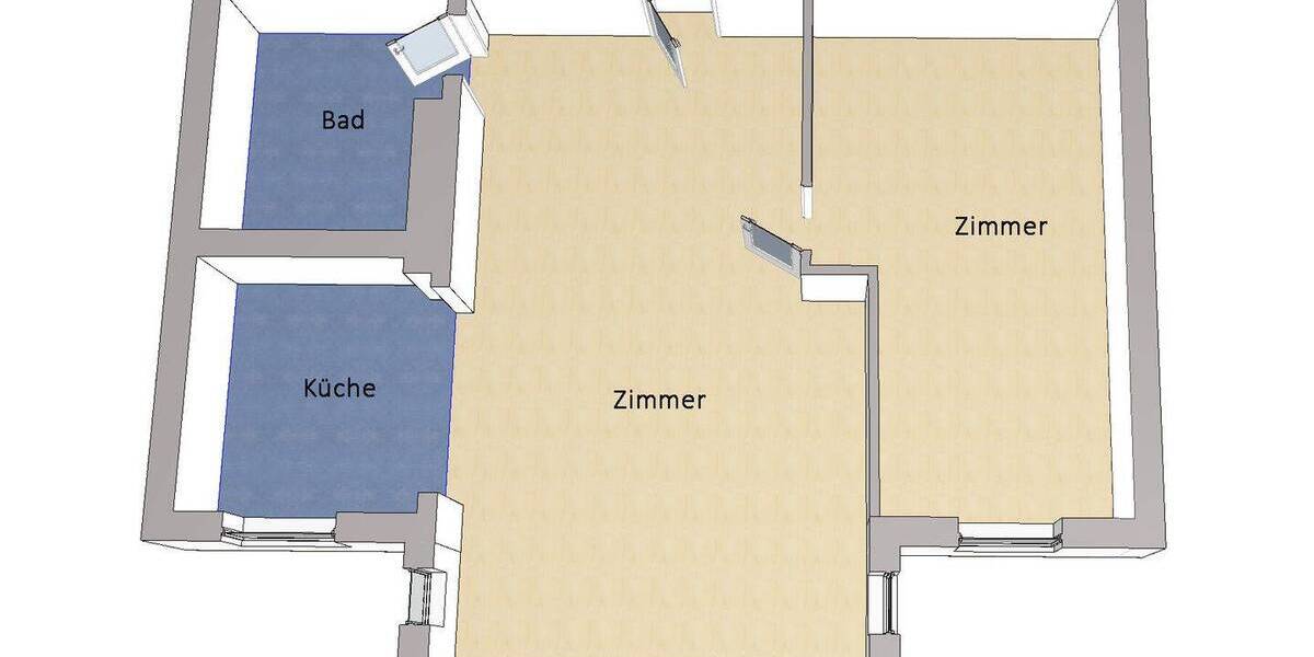 Etagenwohnung Berlin Wedding - 2 Zimmer, 60 m&sup2;, 315.000&euro; | Angebot:26702854