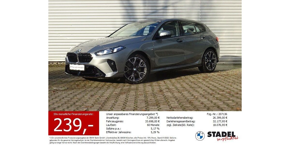 BMW 120 7.307 km 30.475 &euro; Bietigheim-Bissingen 74321