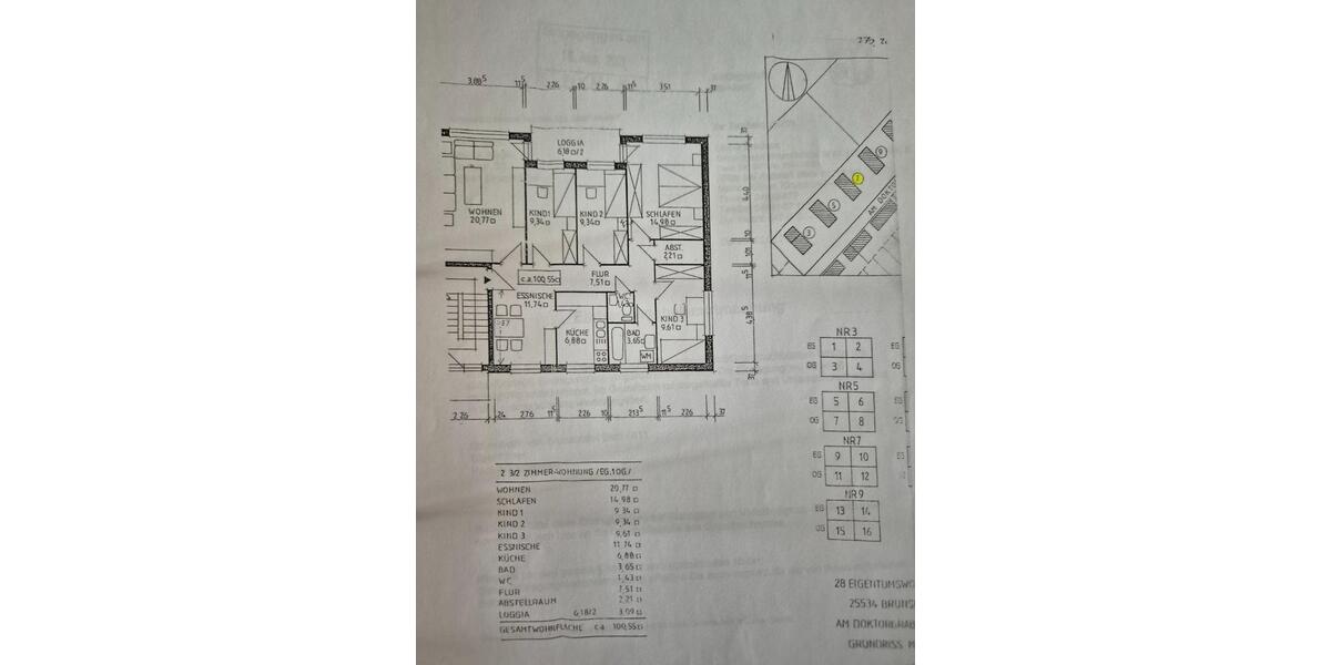 Etagenwohnung Brunsbüttel - 5 Zimmer, 101 m&sup2;, 1.050&euro; | Angebot:25831326