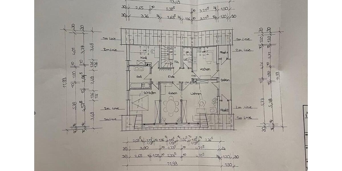 Mietswohnung in Müs 3 zimmer