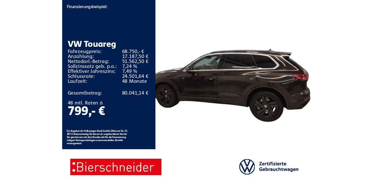 VW Touareg 20.658 km 68.750 &euro; Aalen 73431