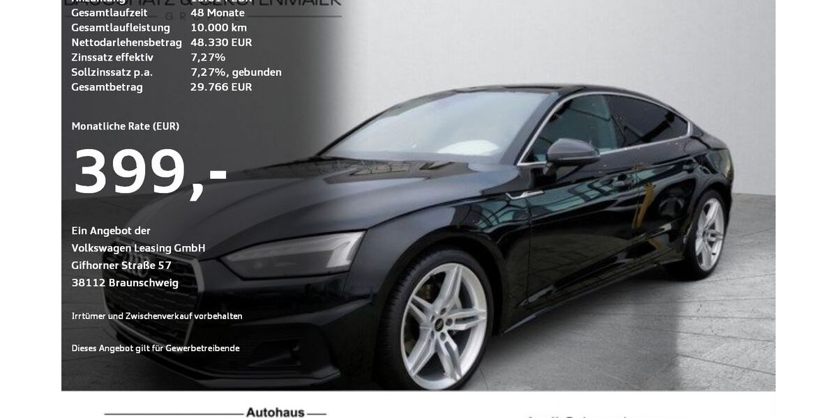 Audi A5 38.900 km 43.890 &euro; Ravensburg 88214