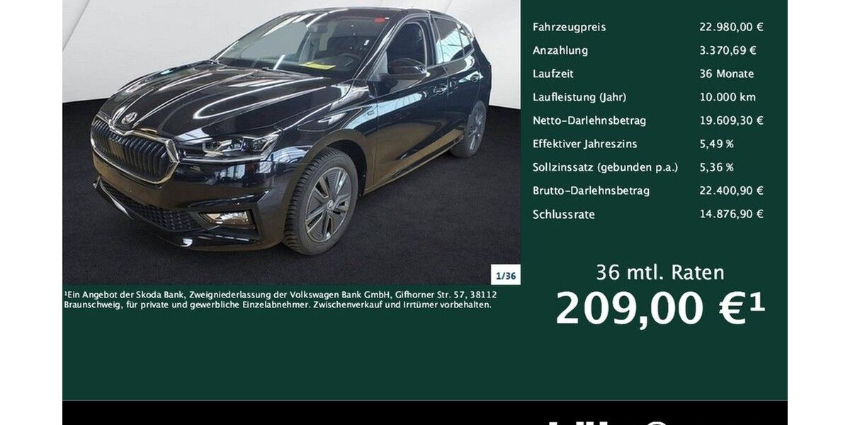 Skoda Fabia 18.001 km 22.980 &euro; Trier 54292