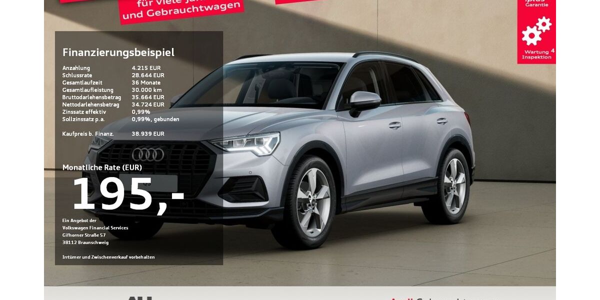 Audi Q3 5.140 km 38.939 &euro; Osterode 37520
