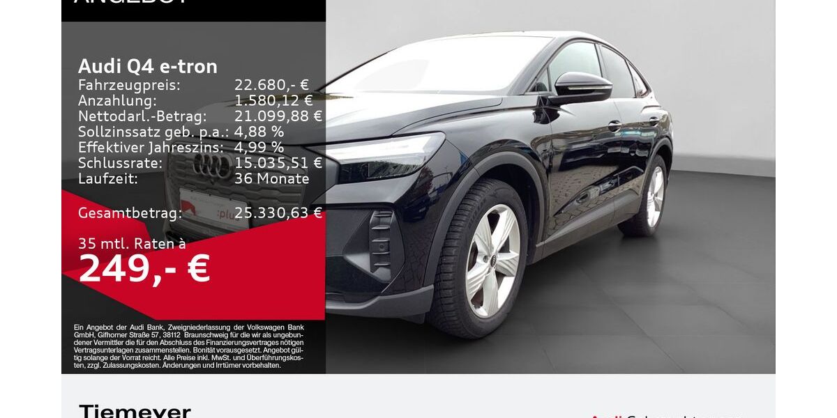 Audi Q4 e-tron 31.652 km 21.460 &euro; Oberhausen 46047