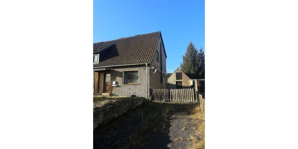 **Frühlingsangebot- Kaufpreisänderung** Einfamilienhaus im Grünen mit Potenzial zum Traumhaus - Doppelhaushälfte Unterwellenborn | Angebot:25568576