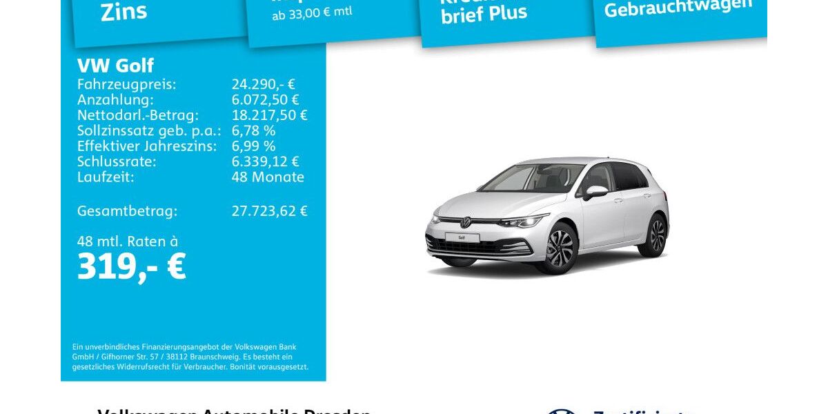 VW Golf 42.047 km 23.890 &euro; Dresden 01067