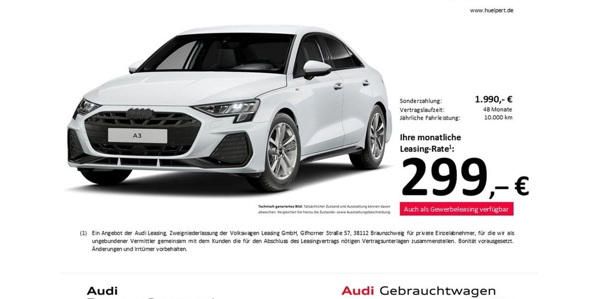 Audi A3 9.605 km 34.888 &euro; Dortmund 44143