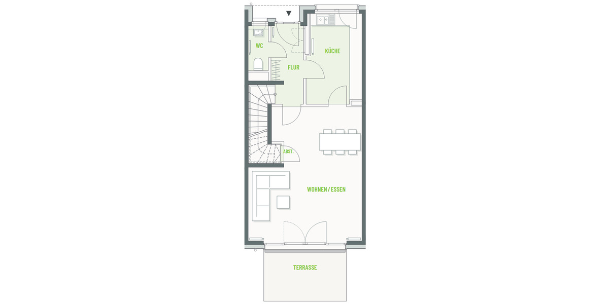 Maisonettenwohnung Osnabrück Hafen - 5 Zimmer, 148 m&sup2;, 1.635&euro; | Angebot:25547958