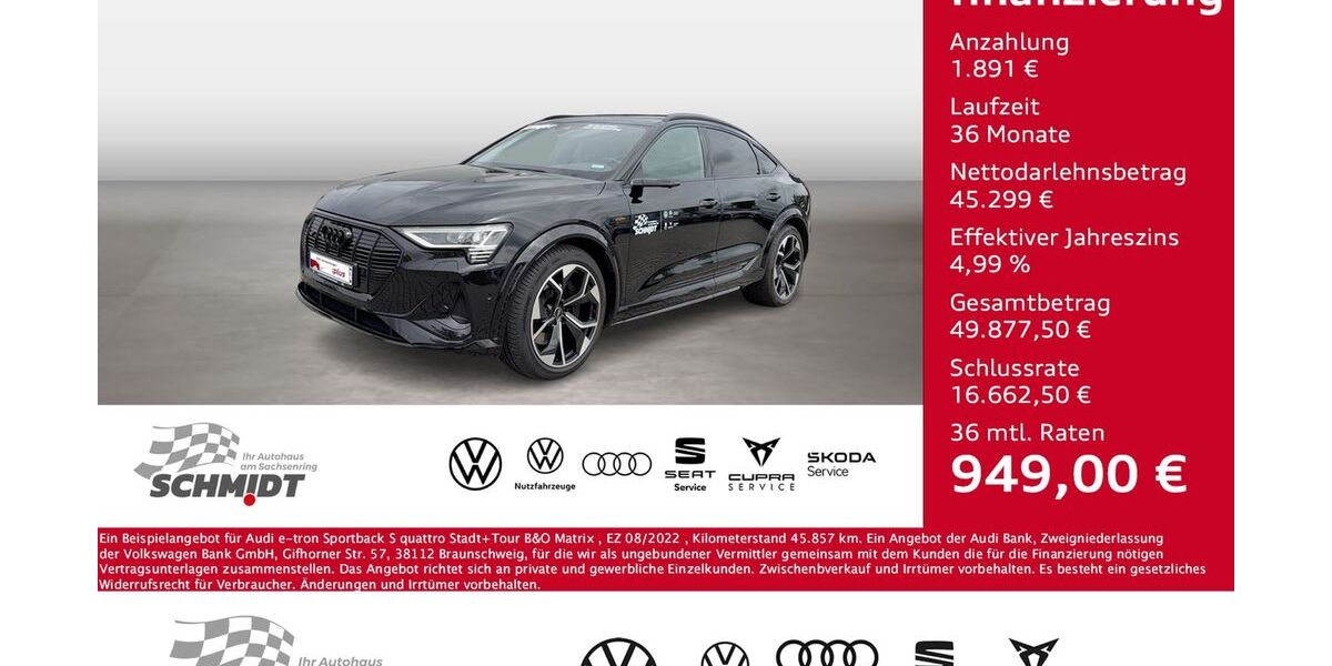 Audi e-tron 45.857 km 47.190 &euro; Bernsdorf 09337