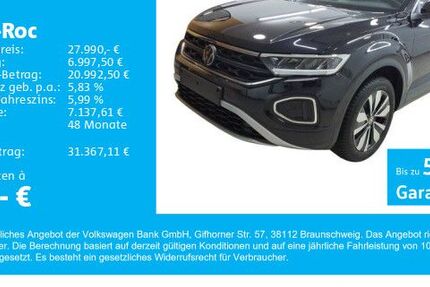 VW T-Roc 9.000 km 27.990 &euro; Gersthofen 86368