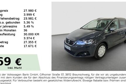 Seat Alhambra 72.900 km 26.980 &euro; Fürth 90763