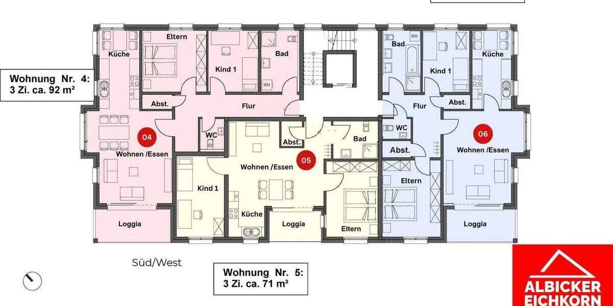 Etagenwohnung Wutöschingen - 3 Zimmer, 71 m&sup2;, 298.200&euro; | Angebot:25696607